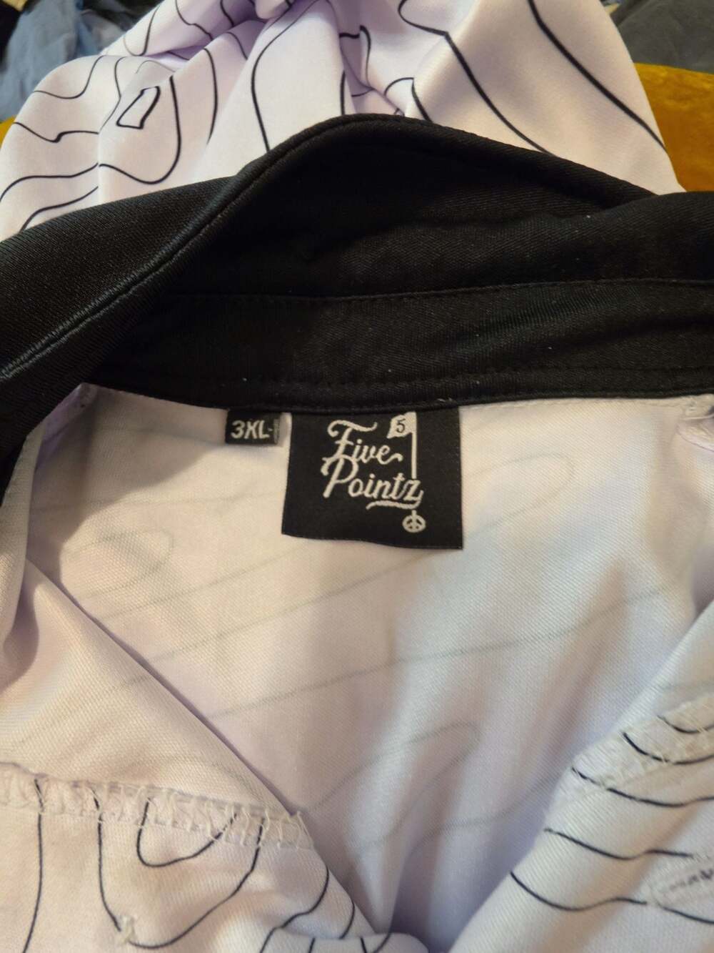Five Pointz Graphic Pattern Polo Shirt